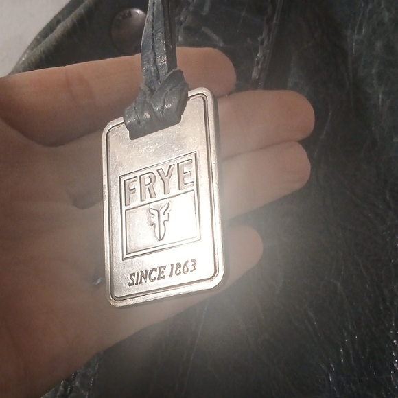 Rare Blue Frye Distressed Shoulder Bag - Picture 3 of 9